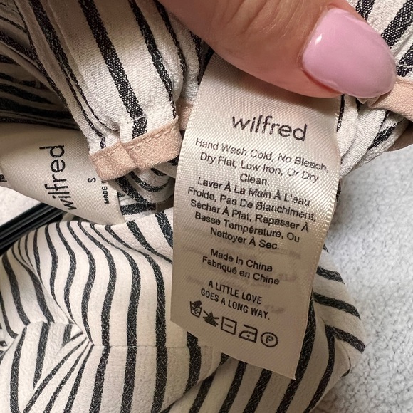 Aritzia Wilfred Striped Fawn Pant - Picture 5 of 8